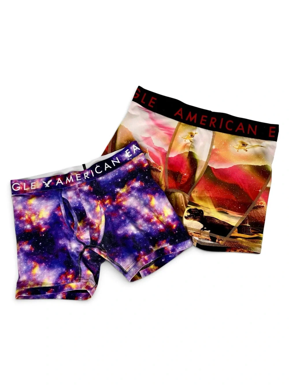 American Eagle Flex / Original  Designer Print Briefs ( Set Of 2 )